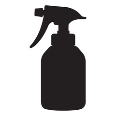 Pepper spray icon, black silhouette vector illustration  on a white background