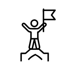 achievement flat vector
