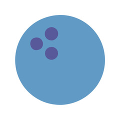 Fototapeta premium Stylish Bowling Ball Icon for Games