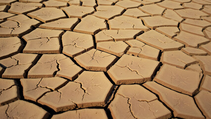 Cracked Dry Earth Surface