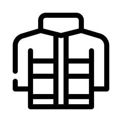 firefighter jacket line icon