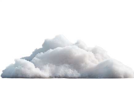 A fluffy mass of soft, white material lies on a flat surface, capturing the light in a way that makes it appear ethereal. It resembles a cloud formation and evokes a sense of tranquility
