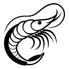 Shrimp silhouette 