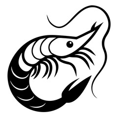Shrimp silhouette 