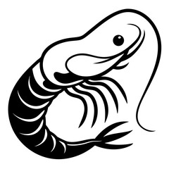 Shrimp silhouette 