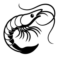 Shrimp silhouette 