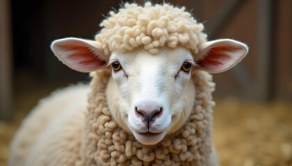 Fototapeta premium closeup of sheep , Eid ul adha concept