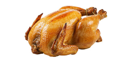 Isolated Roasted Chicken Poultry Meal