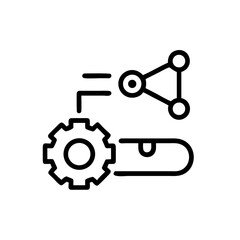 Obraz premium automation icon flat vector
