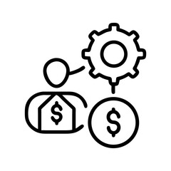 business icon flat vector