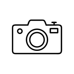 camera icon flat vector