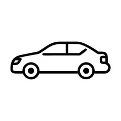 car icon flat vector