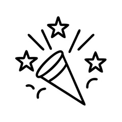 celebration icon flat vector