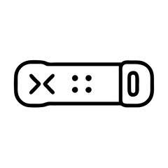 click on button icon flat vector
