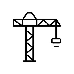 construction icon flat vector