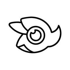 Fototapeta premium crunchyroll icon flat vector