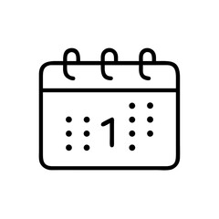 date icon flat vector