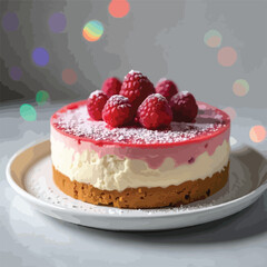 raspberry-cheesecake-in-beautiful-plate
