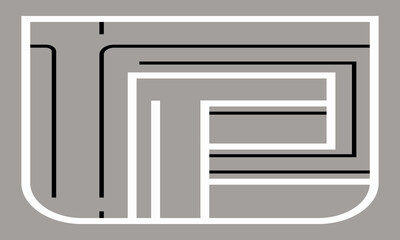 Obraz premium black and white icon set