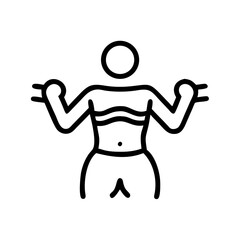 fitness icon flat vector