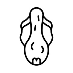 gojo icon flat vector