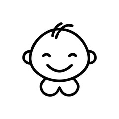 happy icon flat vector