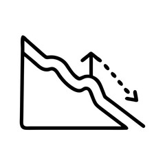 incline flat vector