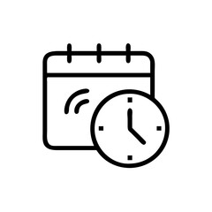 jadwal icon flat vector