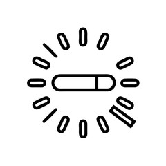 loading icon flat vector
