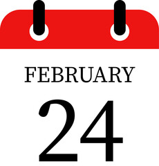 February calendar icon set. Calendar event reminder date.calendar date icon on white background.