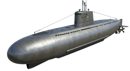 Isolated Submarine Military Vessel © Florin