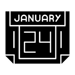 24 January Solid Style Icon