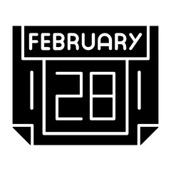 28 February Solid Style Icon