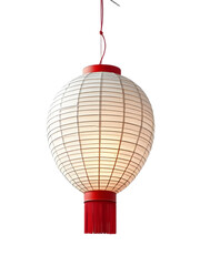 traditional chinese lantern on transparent background