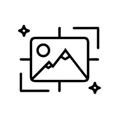 picsart icon flat vector