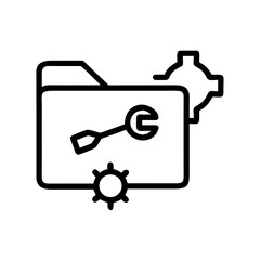 sdk icon flat vector