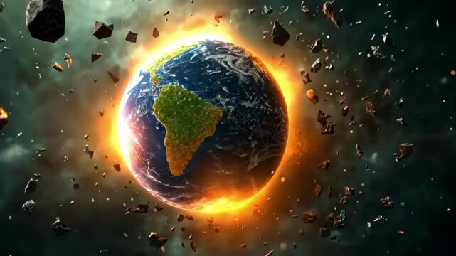 Exploring the incredible beauty and complexity of Earth amidst cosmic chaos and transformation