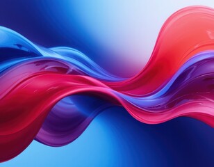 Fototapeta premium abstract cinematic red white blue background soft wave, grunge vintage noise grain, wallpaper with space for copy and presentation, usa flag patriotic holiday template