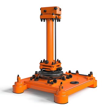Car Jack with Hydraulic System in High-Resolution Image