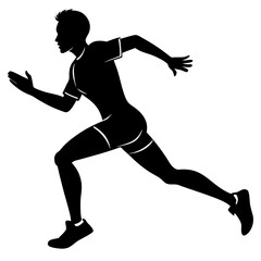 Runner Running Silhouette