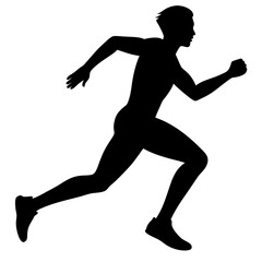Runner Running Silhouette