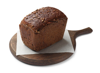 Fresh loaf of bread isolated on white
