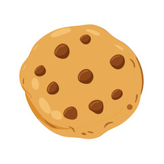 cookie isolated on white background, vector, illustration