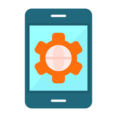 Smartphone Flat Style Icon
