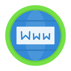Web Flat Style Icon