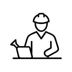 work flat vector