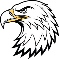 Obraz premium bald eagle vector illustration