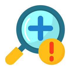 Fototapeta premium Zoom in Flat Style Icon