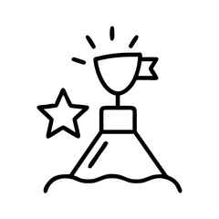 achievement flat vector