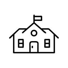 school flat vector